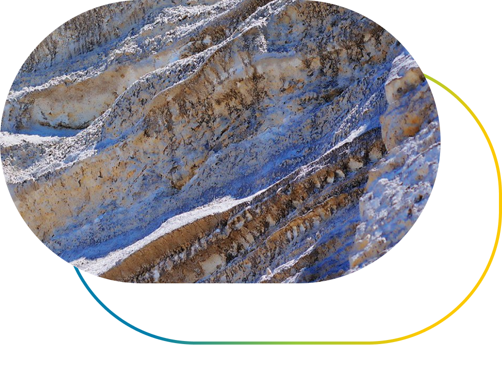 Immagine di CO₂ allo stato solido in forma di polvere.